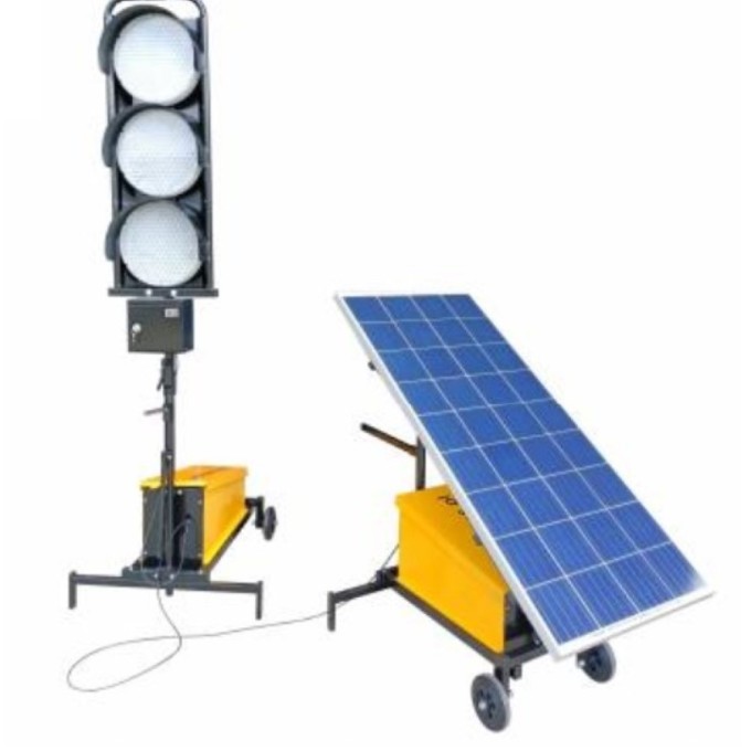 Semafoare lucrari 3 lampi 200mm diametru - alimentare solara Semafoare lucrari 3 lampi 200mm diametru - alimentare solara